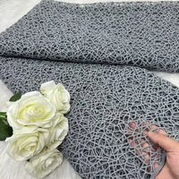 Party Season African Milk Silk Cord Lace Fabric High Quality Lace Water Soluble Nigerian Guipure Cord Laces For Wedding Dress