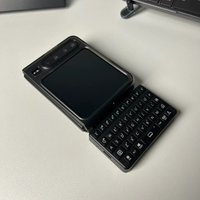 EXknight Magnetic Bluetooth Mini Keyboard for Huawei PuraX Folding Screen Compact Phone Wireless Blackberry Keypad Accessories