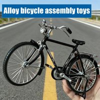 1:10 DIY Mini Alloy Bicycle Assembly Toys Bike Model Realistic Gear Toy With Base Retro Style For Bicycle Enthusiasts Gifts 2026