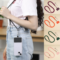 【TG150】Crossbody Lanyard Necklace Strap Universal Mobile Phone Adjustment Long Hanging Rope With Clip Anti-Lost Lanyard【WT】