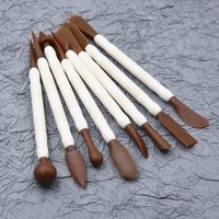 8pcs Plastic Clay Sculpting Tools Set-Uncharged Pottery & Resin Craft Shaping Spatulas, Carving Knives, and Detail Needles