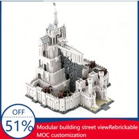 10347Pcs Minas Tirith The White Castle Building Blocks Educational Diy Assembly Toy Gift The Rings Fans And Collection Display