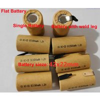 ALLCCX Ni-Cd, Ni-Mh SC battery 1.2V 2000mAh, 2200mAh, 2500mAh, 3000mAh, Single battery, Flat or with Weld Leg