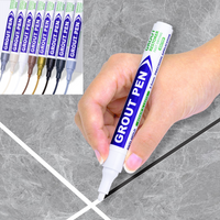 8 Colors White Grout Tile Pen Waterproof Wall Grout Restorer Marker Pen for Bathroom Wall Floor Decontamination Seam Repair Pens