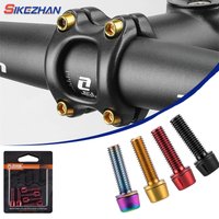 6pcs M5x18mm Bike Stem Screw Alloy Steel Hexagon Screw MTB Road Bicycle Handlebar Stems Bolts Stiffen Bike Parts
