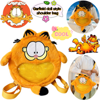 New Garfield Shoulder Bag High Color Value Anime Doll Shape Creative Large Capacity Portable Girl Cartoon Shoulder Crossbody Bag