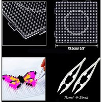 2.6mm Hama Beads Template DIY Perler Square Pegboard Fuse Beads Tool Educational Tangram Jigsaw Puzzle Template Kids Toy
