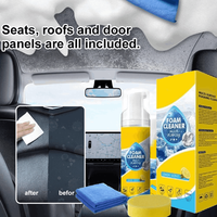 Multipurpose Foam Cleaner for Car Interior Gentle Formula for Leather Fabric Plastic and Other Common Materials Cleaning Tools