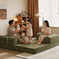 Vacuum compression sofa living room folding dual-purpose small apartment module sofa bed removable and washable lazy leisure tat