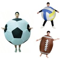 Adult football style inflatable suit, volleyball and rugby themed party, funny performance costume, sports event props