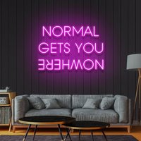 Normal Makes You Have Nowhere to Go Neon Sign USB Powered LED Decorative Light for Bedroom Living Room Office Wall Decoration