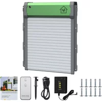 Automatic Chicken Coop Door Solar Powered Aluminum Alloy Chicken Door with Timer / Light Sensor / Remote Control / Manual Mode