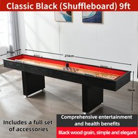 9 Ft Shuffleboard Table for Family Home Game Room High Quality Competition Shuffleboard Table 8 Shuffleboard Pucks Customized