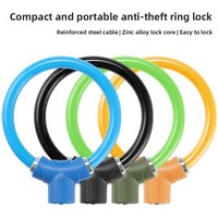 Bicycle lock riding equipment bold electric bicycle lock portable ring key color anti-theft lock riding accessories