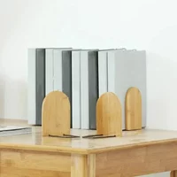 Neue Einfache Stil Holz Eisen Buch Ende Regal Desktop Buchstütze Halter Büro Schule Liefert Zubehör Schreibwaren Buchstützen für Buch