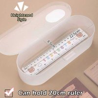 High Quality Plastic Storage Box Large-capacity Stackable Pencil Case Transparent Stationery Storage Box Gift