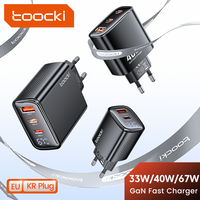 Toocki GaN USB C Charger 33W/67W Digital Display PD QC Fast Charging 40W Type C Phone Charger for iPhone 17 16 15 Samsung Xiaomi