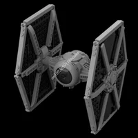450pcs MOC Imperial TIE Starship Fighter Star Battle Building Blocks Adult Collector Children's Model Festival Toy Gift