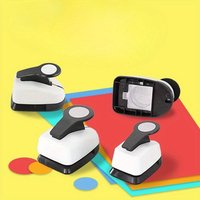 Multiple Size Hole Puncher Circular Embosser Labor Saving Design ABS Alloy High Quality DIY Paper Cutter