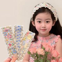 2PCS/Set Sweet Cute Flower Fruit Baby Hairbands Bangs Stickers Girls Princess Hair Artifact Kids Headwear Photography Props