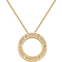 Stainless Steel High-quality Pendant LOVE Necklace Gold Steel Color Six Rhinestone Starry Sky Necklace for Women Бижутерия