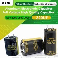 2pcs/Lot 400V 450V 250V 200V 220UF Higt Quality Aluminum Electrolytic Capacitor 220UF 25x40 30x30 22x25 22x30 25x35