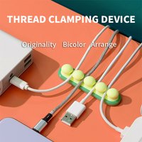 Desktop Data Cable Charging Cable Storage Device - Phone Headphone Cable Fixing Device - Office Bedside Wall Cable Card Organize