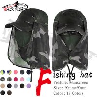 WALK FISH Fishing Hat Sun Anti-UV Windproof Protector Quick-drying Cool Face Neck Outdoor Sport Cycling Protect Headwaer Sunburn