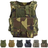 Tactical Camouflage Hunting Clothes Molle Plate Carrier Assault Vest Airsoft Gear Paintball CS Body Armor