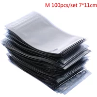 100Pcs Antistatic Storage Bag Bags Resealable Pouch for Package