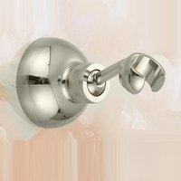 Solid Zinc Alloy Made Chrome Wall Mounted Hand Shower Holder Hook Pedestal Bracket In Wall Shower Accessories Bathroom Fitting