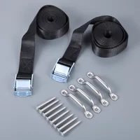 2Pcs 79in Universal Cooler Battery Tie Down Nylon Lashing Straps with Stainless Steel Cam Buckles Kit for RV Boat Camper Toolbox