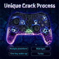 GAMINJA RGB Wireless Gamepad CRACK PROCESS For Nintendo Switch TV Box PS3 Joystick Controller Six axis gyroscope Dual Vibration