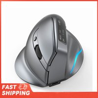 ZELOTES F-26C Mouse Rechargeable display dual-mode wireless mouse with silent 2.4GHz BT gray mouse