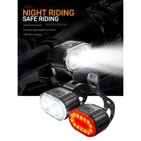 AliExpress Rechargeable Bike Light Mini Night Safety Warning Taillight Front Rear Bicycle Lamp LED Highlight Riding Taillight Bicycle Light