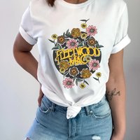 Fleetwood Mac Band Printed T-shirt Summer New Retro Unisex Casual Fashion T-shirt