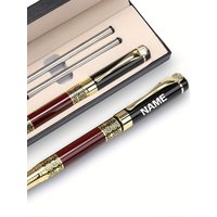 Personalized Retro Luxury Pen Set in Gift Box, Premium Executive Pen, Ideal Gift for Office, Wedding, Graduation and Holidays