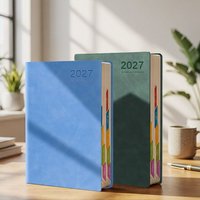High Quality A5 2027 Planner with Monthly & Weekly Plan Pages Efficiency Agenda Book 365 Days Schedule Notebook School Office