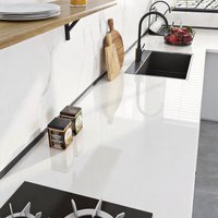 Glossy White Stickers Vinyl Self Adhesive Waterproof Oil Proof Sticker Kitchen Counter Panels Furniture Renovation Wallpaper