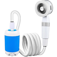 Portable Camping Shower Outdoor Camp Shower Pump,Upgrade Rechargeable Electric Shower Pump with Intelligent Digital Display
