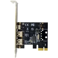 PCIe X1 3 Ports Firewire 4pin 9pin Expansion Card PCI Express 1394B 1394A VIA VT6315 Chipset Adapter PCI-E 1X to 1394 Soundcard