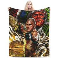 Alex Pereira Blanket Soft Warm Pattern Plush Throw Blanket For Couch Bed Camping Flannel Bedspread Bed Cover