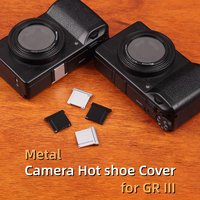 Metal Camera Hot Shoe Cover Dustproof Cap Protector for Ricoh GR3 GRIII GR III GR3X GR 3X Photography Accessories Black Silver