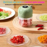 Electric Garlic Masher Garlic Masher Rechargeable 260ML Onion Chopper Portable Meat Grinder Household Kitchen Vegetable Blender