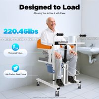 Patient Lift Transfer Chair Hydraulic Patient Lift Wheelchair Load-bearing Capacity 100kg Transfer Nursing Chair