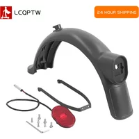 Rear Mudguard for Xiaomi 4 Pro Brake Taillight Support Set With Hook Lock Back Wing Taillight Electric Scooter Parts