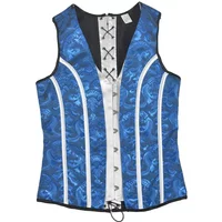Mens Vest Corset Waist Trainer Body Shaper Wear Fitness Jacket Corsets Blusas Top Fajas Color Matching Shapewear Fashion Clothes image 4