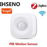 IHSENO Tuya ZigBee/WiFi PIR Motion Sensor Drahtlose Infrarot Detektor Sicherheit Einbrecher Alarm Smart Leben APP Steuerung Kompatibel