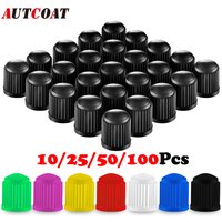 Bouchons de valve de tige de pneu AUTCOAT, bouchons de valve en plastique, couvercles de tige universels pour voitures, suv, vélos et vélos, camions, motos