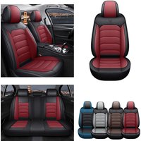 Car Seat Cover Premium Waterproof Faux Leather Cushion Universal Accessories Fit SUV Truck Sedan Automotive Vehicle